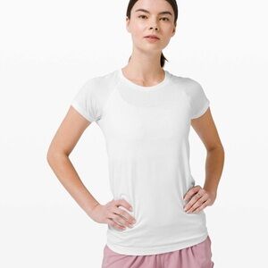 White Lululemon Swiftly Tech T-Shirt